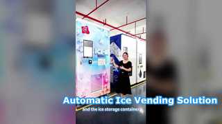 Ice vending machine | Integrated solution for automatic ice making, storage, bagging, and sealing