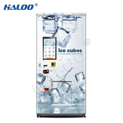 Haloo ice vending machine three-level filter * 3  hard block ice  automatic sealing and bagging
