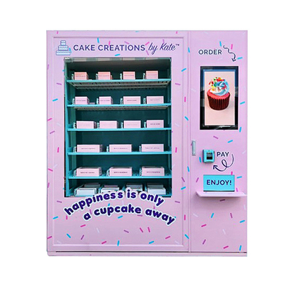 8 Shelves Sprinkles Cupcake Vending Machine With Elevator And Refrigerator