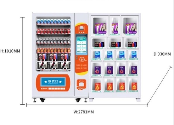 OEM ODM Vending Machine For Beauty Products with 18-lockers