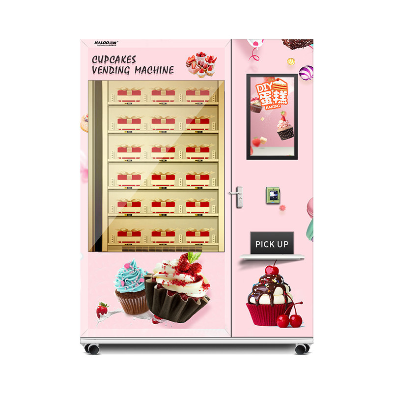 24h Self Service Automatic Cake Vending Machine Touch Screen Vending