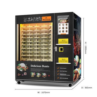 Fully Automatic Warm Food Vending Machine Hot Food Vending Machine Microwave