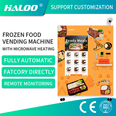 Big Touch Screen Frozen Food Vending Machine Fully Automatic Frozen Food Vending Machine With 45S Quick Heating