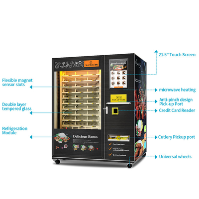 Ready To Eat Food Meals Vending Machine Hot Food Vending Machine For Ready Meals With Heating Function