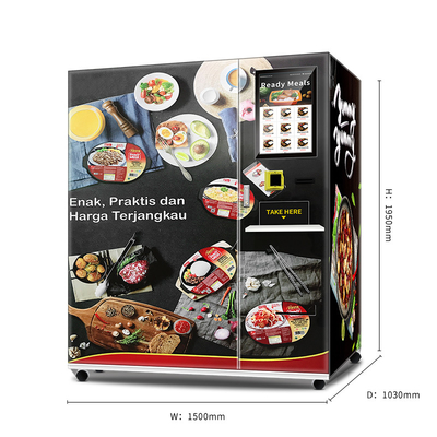 Ready Meals Dumplings Breads Hamburgers Frozen Food Vending Machine with Short Heating Time