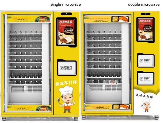 Customized breakfast meal bento box vending machine single microwave oven bento box vending