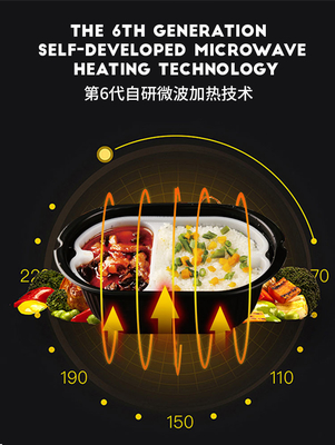 OEM ODM Microwave Hot Food Vending Machine with 49 inch big touch screen for advertisement