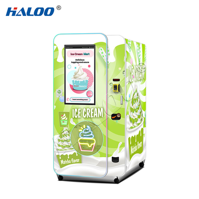 Haloo Vending Machine Manufacturer 32 Inches Advertisement Smart Touch Screen  Ice cream Vending Machine