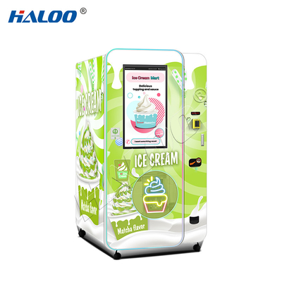 Haloo Vending Machine Manufacturer 32 Inches Advertisement Smart Touch Screen  Ice cream Vending Machine
