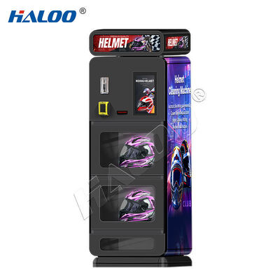 Haloo Vending Machine Maquina Para Limpiar Casco Deodorize Helmet Cleaning Vendo Machine Low Moq Custom 15.6 inches screen Helmet Cleaning Machines