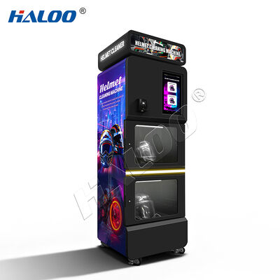Haloo Vending Machine Maquina Para Limpiar Casco Deodorize Helmet Cleaning Vendo Machine Low Moq Custom 15.6 inches screen Helmet Cleaning Machines
