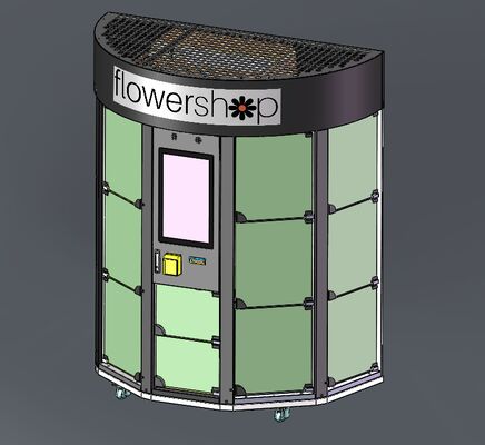 Haloo 14-lattice Customized Logo Flower Vending Machine Gifts Flower Holding Machine With Cooling Function