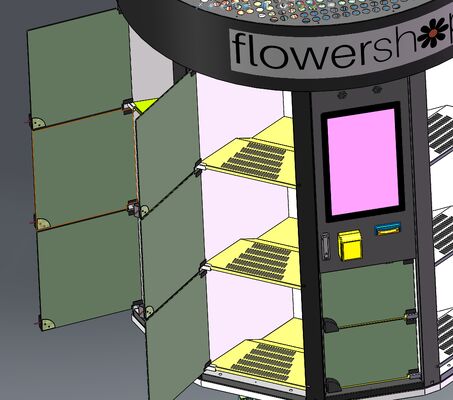 Haloo 14-lattice Customized Logo Flower Vending Machine Gifts Flower Holding Machine With Cooling Function