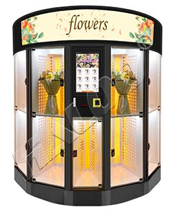 Haloo 9-grid custom flower vending machine with cooling and humidification function for long preservation time