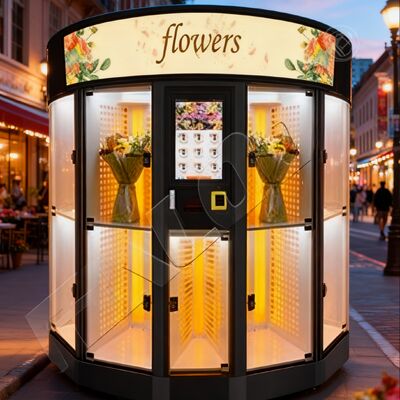 Haloo 9-grid custom flower vending machine with cooling and humidification function for long preservation time