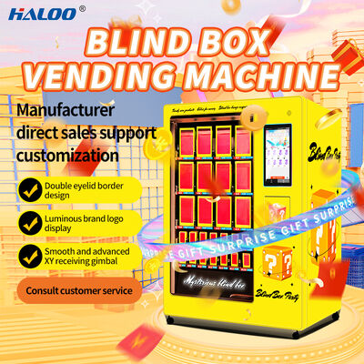 Haloo 21.5-inch touchscreen blind box vending machine XY delivery platform with extra-large display window