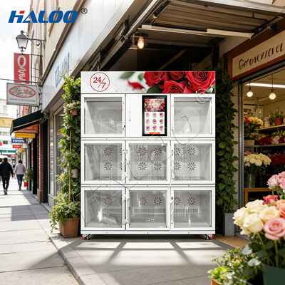 Haloo vending machine large capacity flower vending machine with cooling system that can operate 24 hours a day