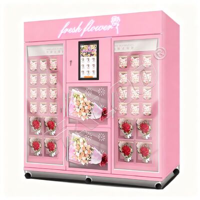 Haloo Vending Machine Supplier Flower Vending Machine 34 Lockers Big Size Machine Bill Coin and Card Reader