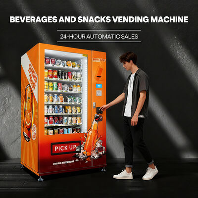 Haloo 21.5-inch beverage and snack vending machine with 360-capacity, defogging glass door, sturdy and durable
