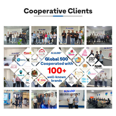 Haloo 21.5-inch beverage and snack vending machine with 360-capacity, defogging glass door, sturdy and durable