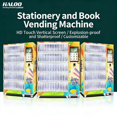 Haloo book vending machine with intelligent electronic lock and thick transparent explosion-proof cabinet door