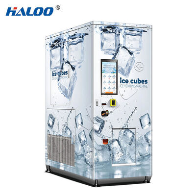 Haloo ice vending machine three-level filter * 3  hard block ice  automatic sealing and bagging