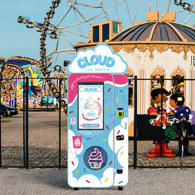 Haloo ice cream vending machines with top light box and worm gear reducer, Embraco 1.5P compressor imported from Brazil