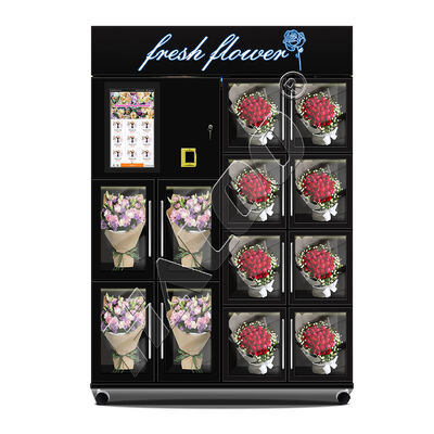 Automatic Refrigerated Flower Vending Machine with touchscreen & galvanized sheet  | Smart Bouquet Dispenser for Malls and Airports