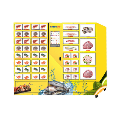 Refrigerated Locker Vending Machine Seafood Birthday Cakes Fresh Food Vending Machine Lockers