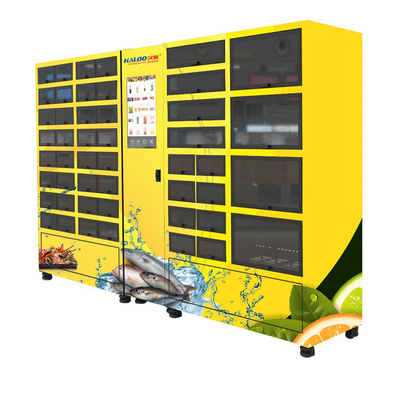 Self Service Automatic Locker Vending Machine With 4℃ Cooling Refrigeration