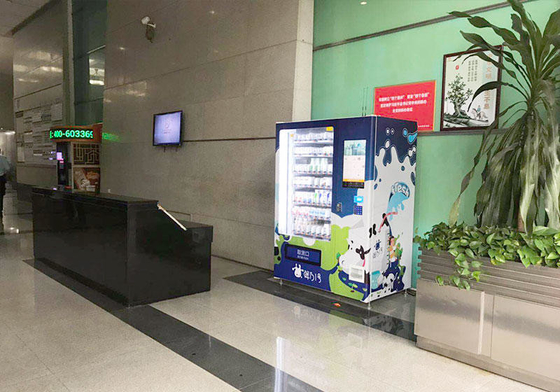 OEM Fresh Fruit Vending Machine Combo With Locker 4G Network