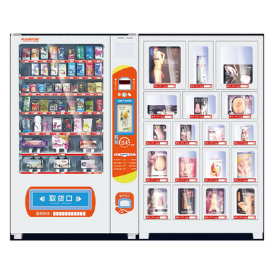 Floor Standing Sex Toy Vending Machine  With 18 Locker Cabinets