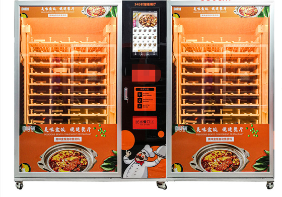 Freshly Prep Food Vending Machine Hot Food Vending Machine Automatic Heating