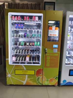 Cooling Drinks And Snacks Smart Vending Machine  , Conveyor Belt Vending Machine 