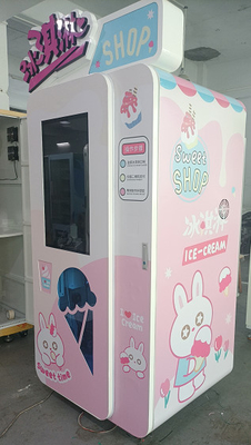 Logo Free Customization Liquid Ice Cream Vending Machine With Big Touch Screen And Card Reader