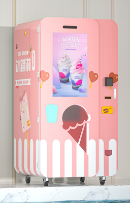 Logo Free Customization Liquid Ice Cream Vending Machine With Big Touch Screen And Card Reader