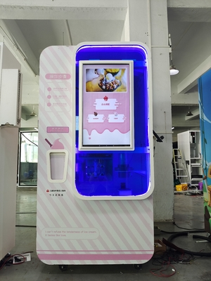 Logo Free Customization Liquid Ice Cream Vending Machine With Big Touch Screen And Card Reader