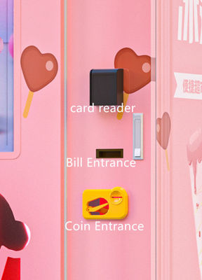 Halo fully automatic outdoor soft ice cream vending machine with 32 inch touch screen and automatic cleaning function