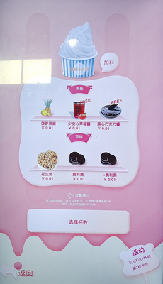 Unmanned 24 Hours Self-Service Soft Ice Cream Vending Machine Automatic Robot Ice Cream Vending Machine