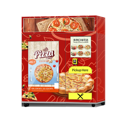Touch Screen Pizza Vending Machine With Heating System and Bakery System