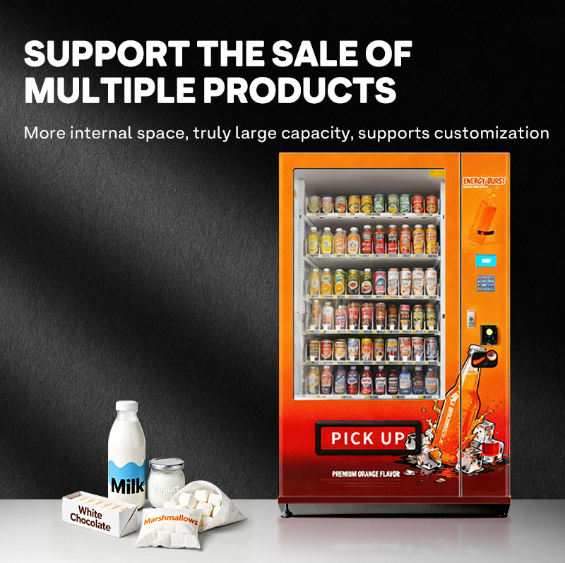 Haloo 21.5-inch beverage and snack vending machine with 360-capacity ...