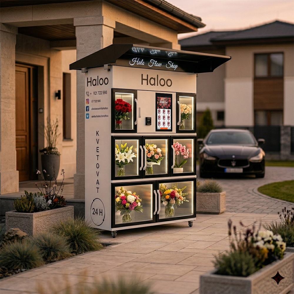 Smart flower vending machine for sale | 24-hour unmanned flower retail ...