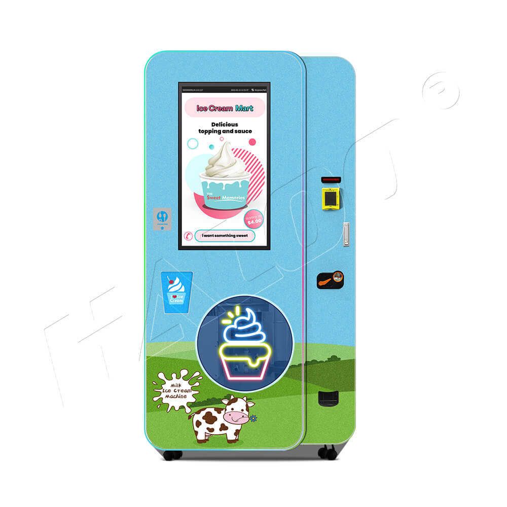 Haloo Ice Cream Vending Machines With 32 Inch Touch Screen and Pre ...