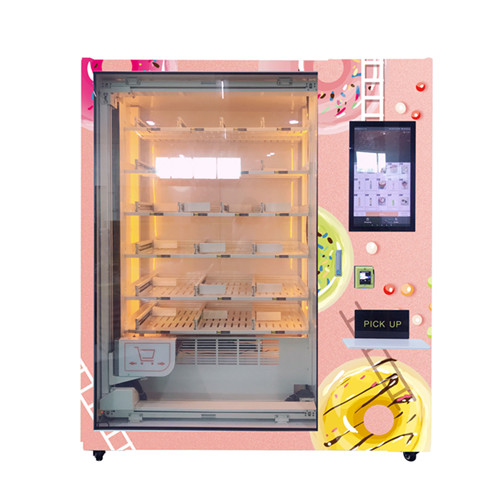 8 Shelves Sprinkles Cupcake Vending Machine With Elevator And Refrigerator