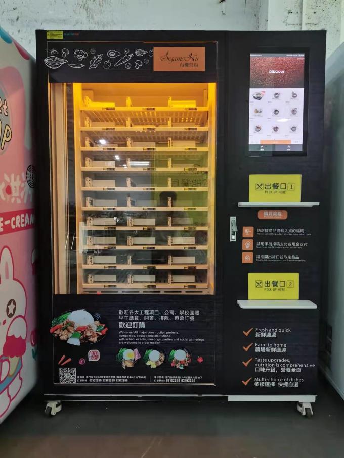 Hot Sandwich Vending Machine Burger Vending Machine With Microwave Oven